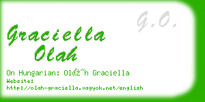 graciella olah business card